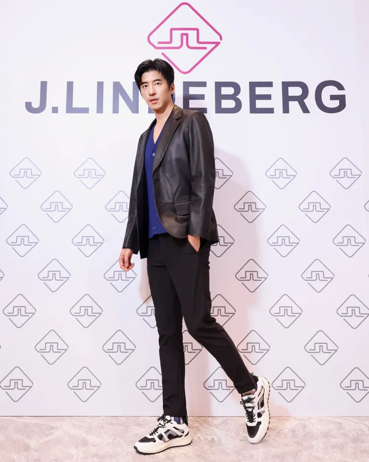 傅孟柏出席J.LINDEBERG秋冬新品發佈會。品牌提供