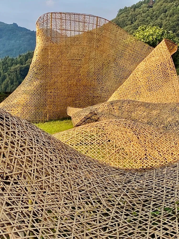 游文富作品「竹波」局部。文化部提供