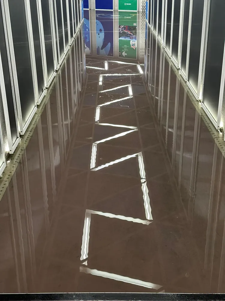 基隆市區地下道積水。翻攝《基隆人日常》臉書