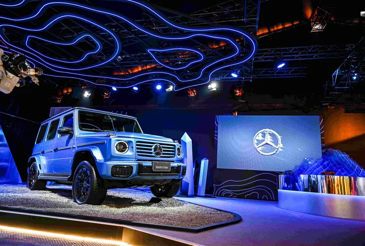 本周才上市的全新純電G 580也同步亮相。業者提供