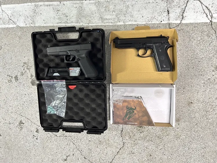 案經調查，警方迅速逮捕計男等人，並查扣犯案用鎮暴槍。翻攝照片