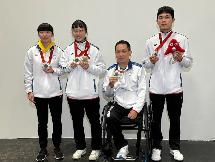 台灣4名桌球選手都奪牌。   讀者提供