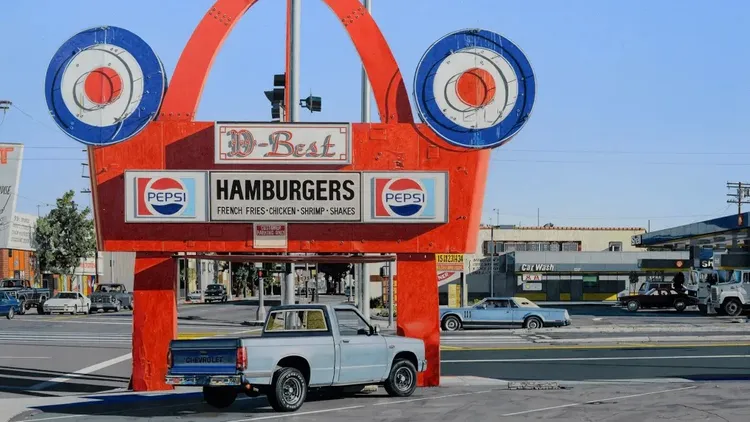 霍姆斯50年來著迷和致力於畫出美國公路系統的細節。翻攝自CNN