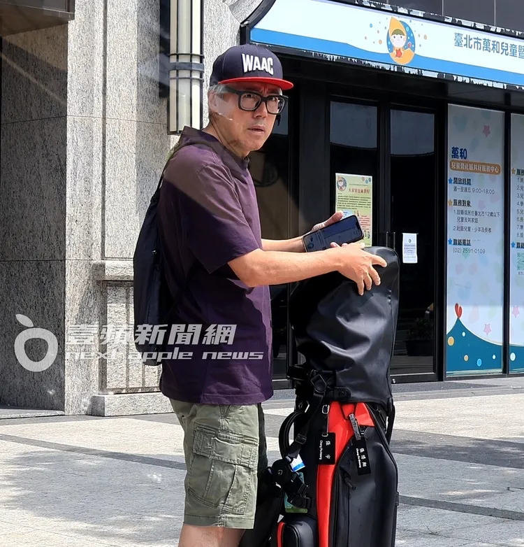 剛從室內高爾夫練習場運動完的張宇氣色紅潤。特勤中心攝