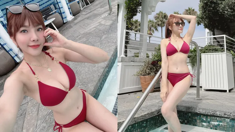 小優今年中秋節在國外度過。翻攝小優臉書