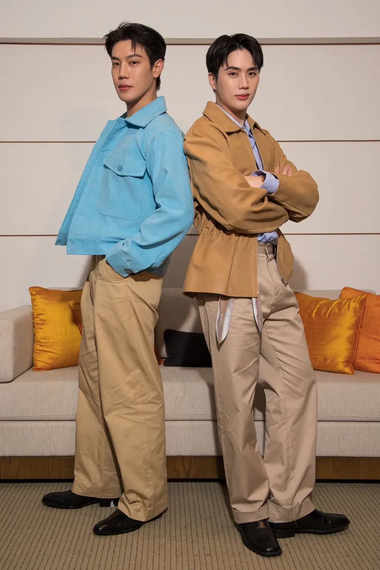 Inn（右）透露遇過老色鬼壓床，想跟Great演人鬼戀BL劇。無限娛樂提供