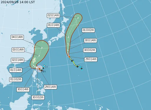 全台警戒！山陀兒挾大雨衝擊　今晚至明晨可能發布陸警