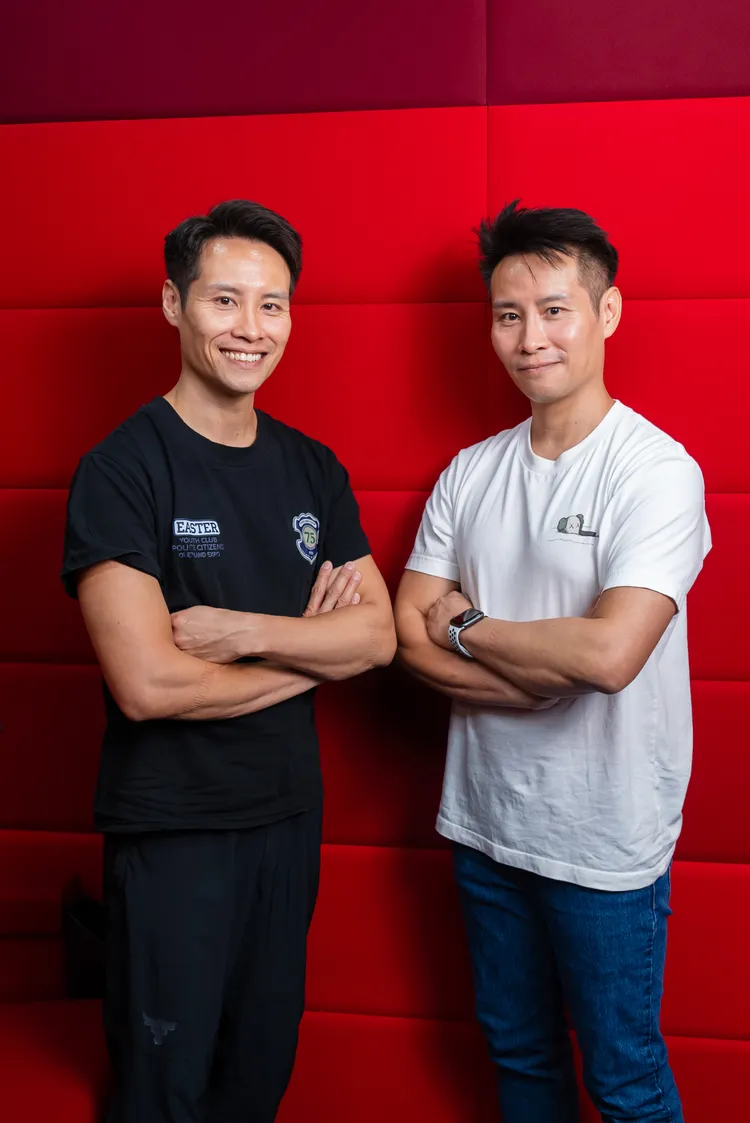 《武替道》是由香港新生代雙胞胎導演梁冠堯（左）及梁冠舜共同執導。華映提供