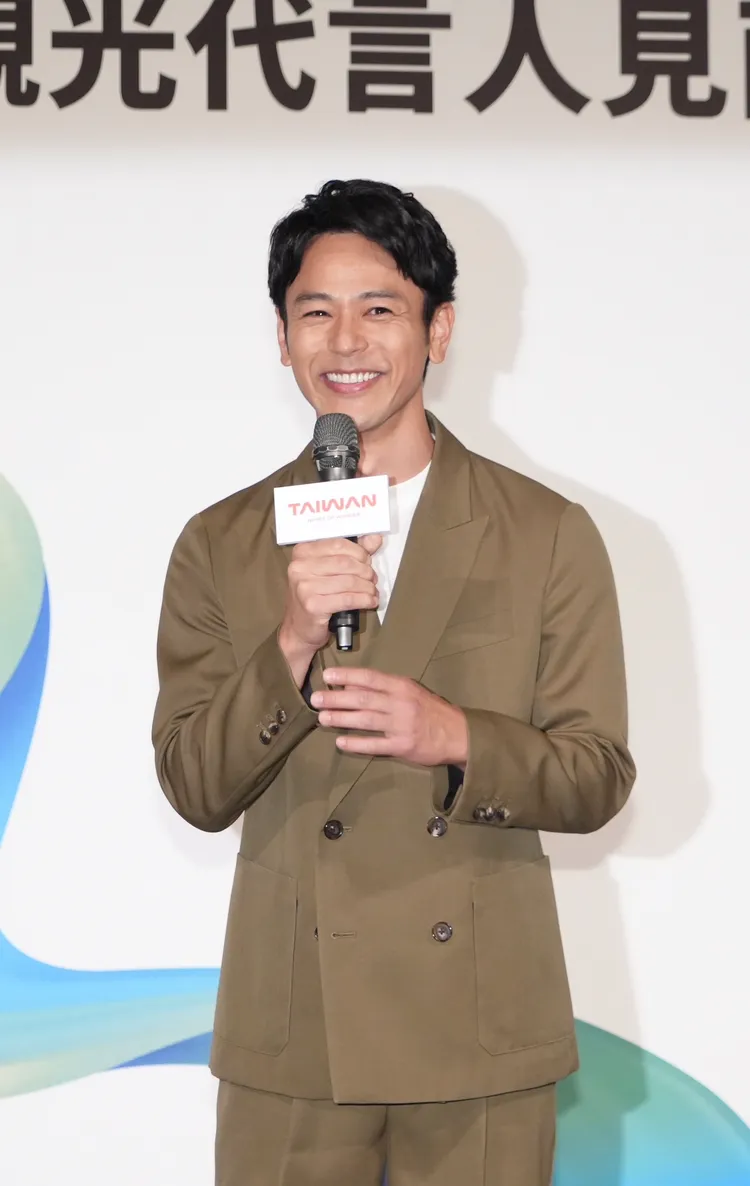 妻夫木聰成為日本市場台灣觀光代言人。彭欣偉攝