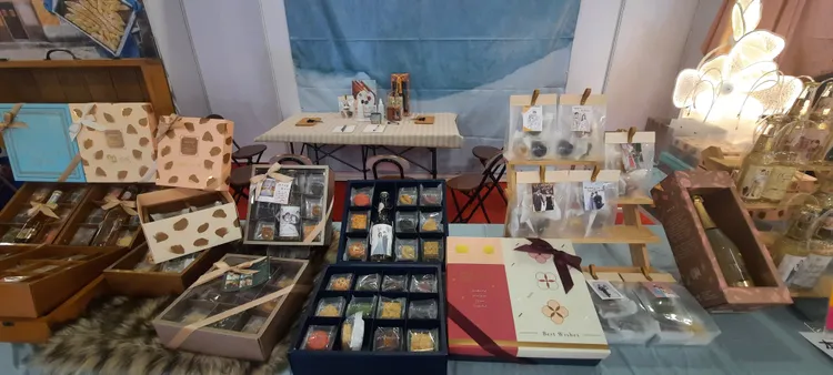 展區提供多種婚禮小物可選擇。北市商業處提供