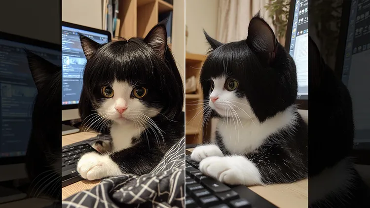 貓咪短髮造型。翻攝自X