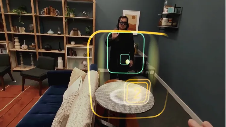 「Orion」還能讓用戶直接互動。翻攝Meta官網