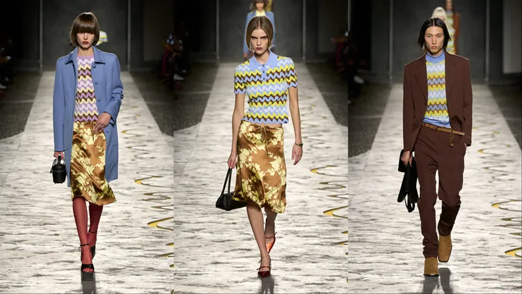 鋸齒形曲線的波浪印花帶來視覺上的跳躍。品牌提供