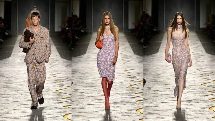 VERSACE端出全新的虞美人花卉印花。品牌提供