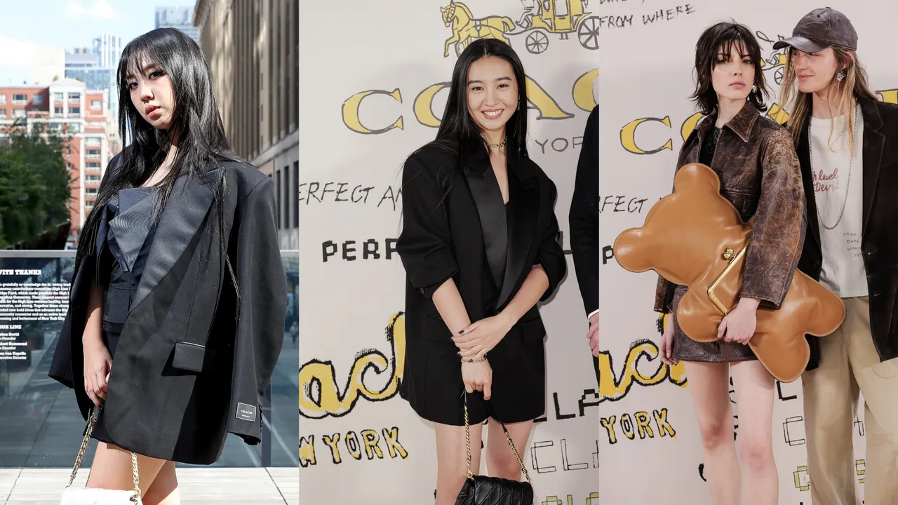 李泳知（左）、木村光希（中）現身COACH 2025春夏大秀。品牌提供