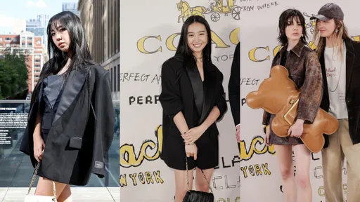 紐約時裝周|COACH端巨大泰迪熊包 李泳知、木村光希用黑西裝比颯