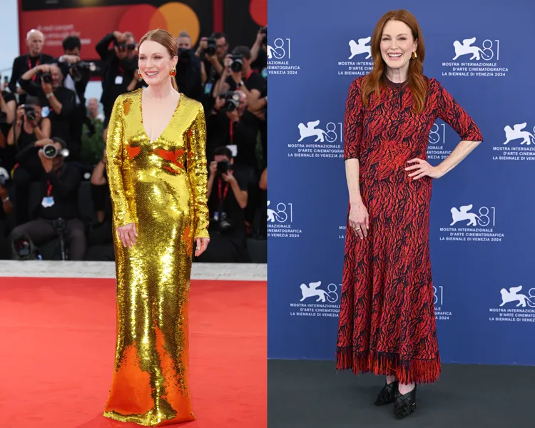 茱莉安摩爾以BOTTEGA VENETA展現多變風貌。品牌提供