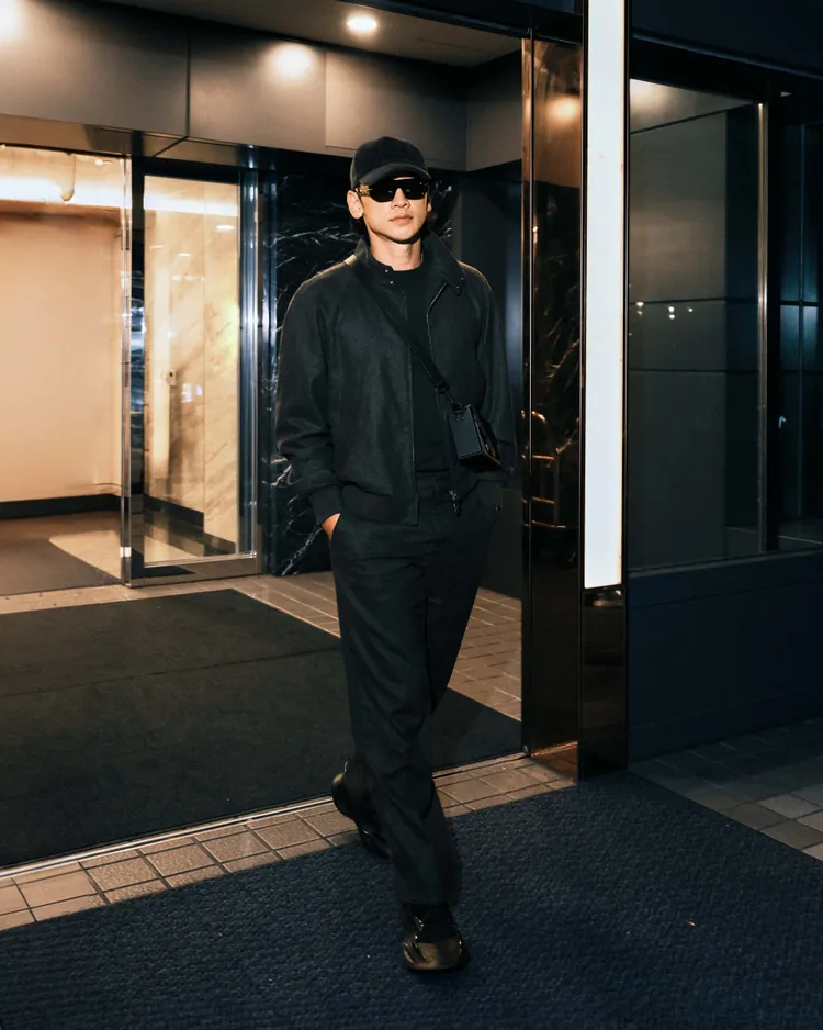 Rain昨日深夜抵達台灣。品牌提供