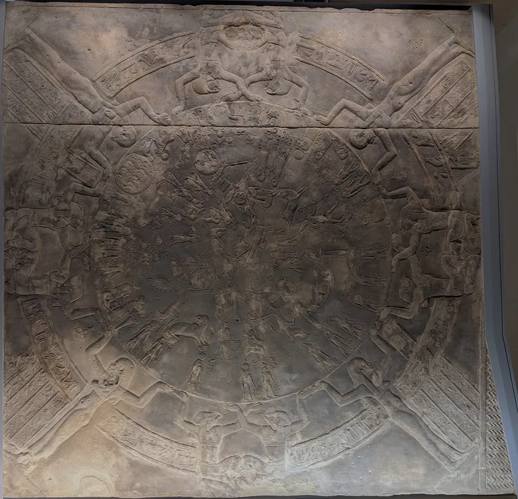 丹達臘黃道帶。翻攝wiki/Dendera Zodiac
