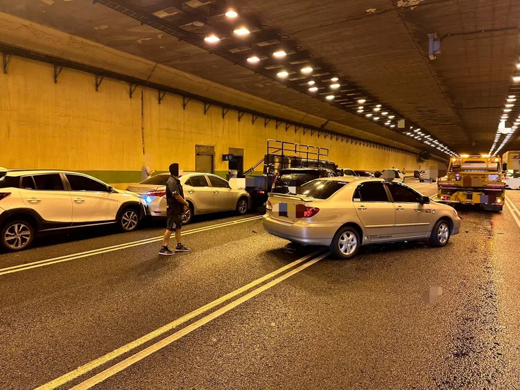 車禍現場。國道警方提供