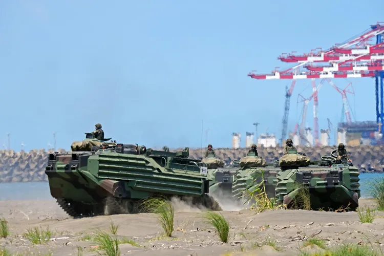 AAV7兩棲突擊車。國防部發言人臉書