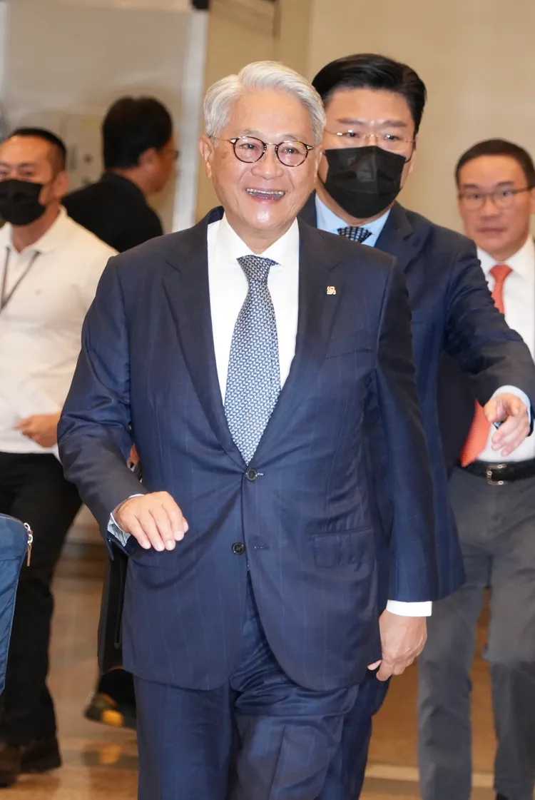 台新金控董事長吳東亮。彭欣偉攝
