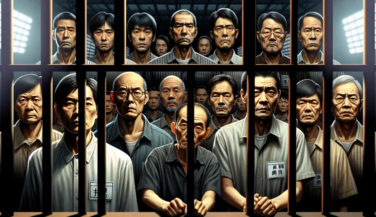 37名死囚聲請釋憲，主張死刑違憲。AI生成示意圖