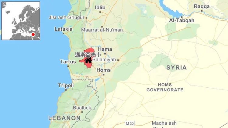 邁斯亞夫市昨日遭以軍導彈空襲。自製地圖