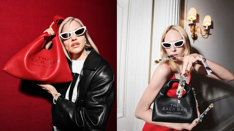 Marc Jacobs 2024秋冬系列以紅黑視覺呈現。品牌提供