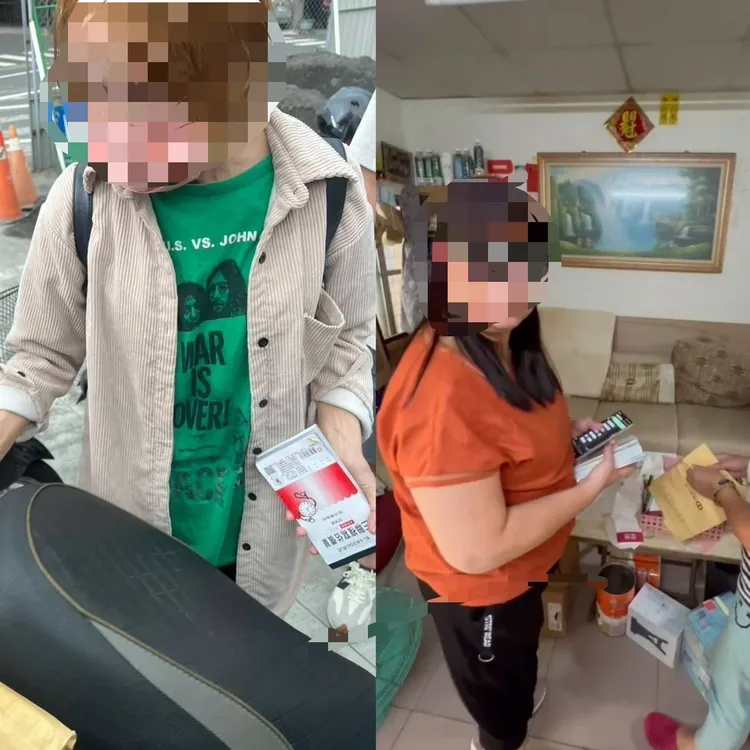 警方根據藍女收據本上資料，又找到好幾個從被害人變共犯的中年婦女。民眾提供