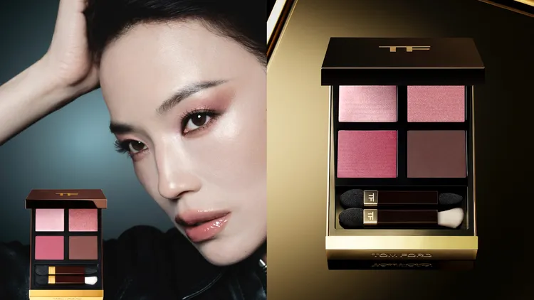 舒淇演繹全新Runway高級訂製四格眼盤#02 Rose Veil。品牌提供