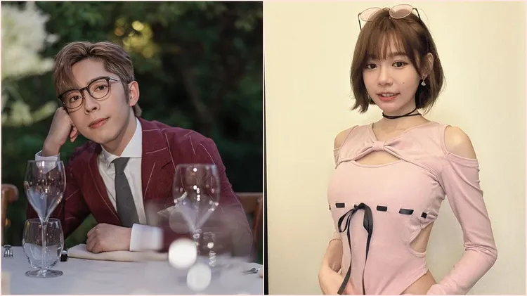 呂爵安（左）認愛透露兩人是互相了解的關係。翻攝自林明禎、呂爵安IG