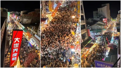 1年只有1天的苑裡「鬼門關大夜市」 恐怖人潮空拍照曝光