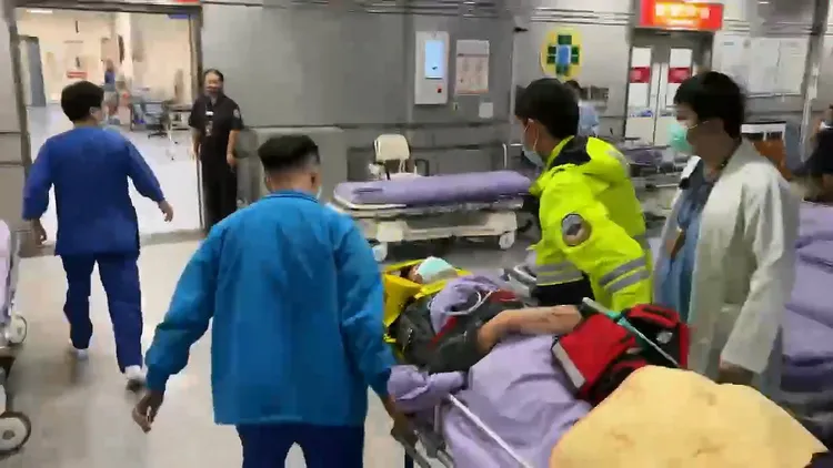 賴清德總統上午將到院探視謝沛勳。民眾提供