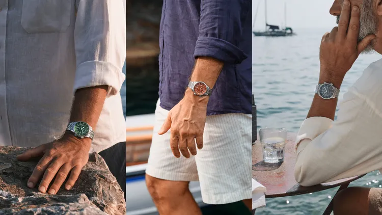 浪琴Legend Diver復刻傳奇潛水腕錶，39mm，不鏽鋼錶殼，潮水綠/赤陶紅/礫岩灰拋光漆繪錶盤，不鏽鋼錶鍊，獨家L888.6自動上鍊機械機芯，動力儲存72小時，防水深度300米，各11萬4700元。品牌提供
