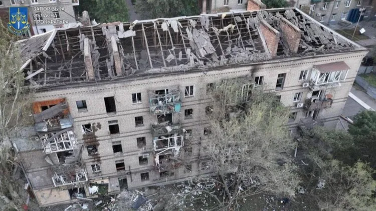 札波羅熱州一棟建築遇襲的情況。X@HaberNoktam