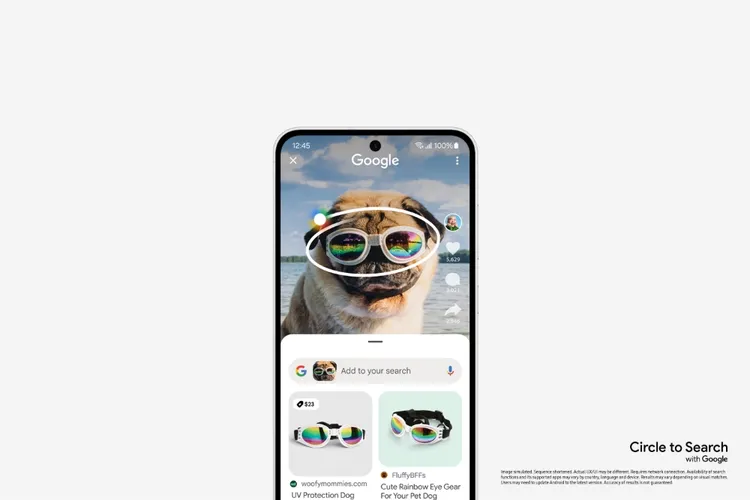 Galaxy S24 FE支援畫圈搜尋等多樣AI功能。翻攝三星官網