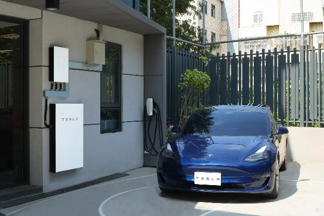 Tesla Energy展示台中住宅採用Powerwall方案。特斯拉提供