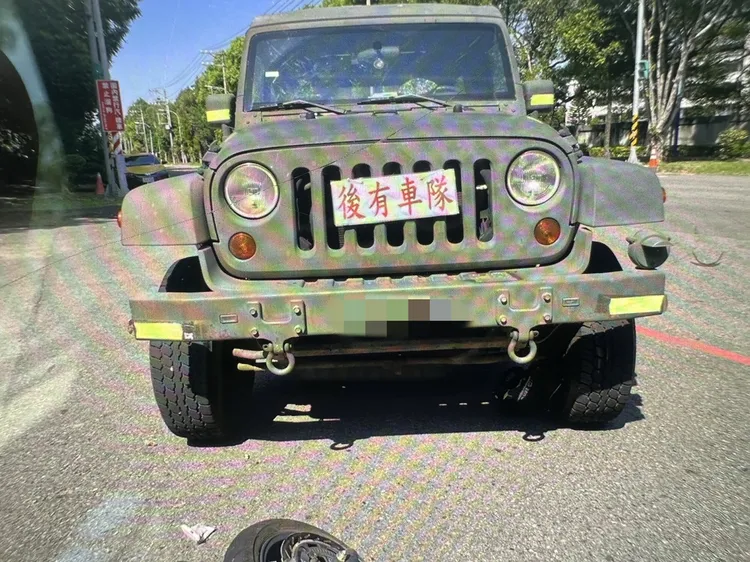 肇事的陸軍輕型戰術輪車。警方提供