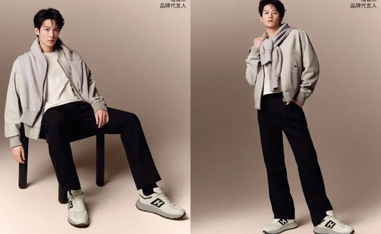 檀健次演繹Hyperlight鞋款。品牌提供