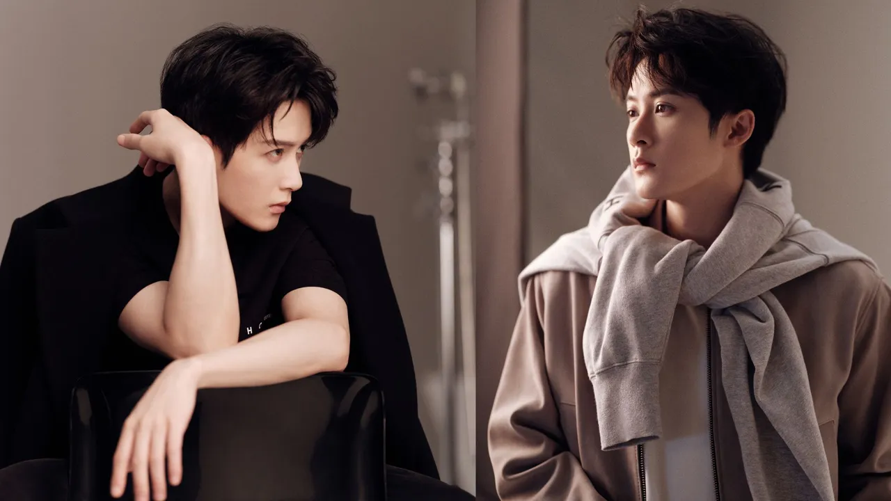 檀健次拍攝HOGAN 2024秋冬形象照。品牌提供