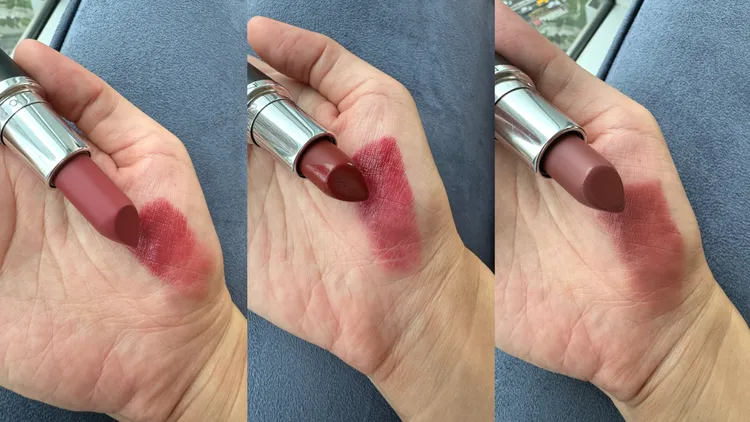 主打色中的主打色（左起）#826 Brick O La、#827 Dubonnet、#834 Crème in Your Coffee。張家玲攝