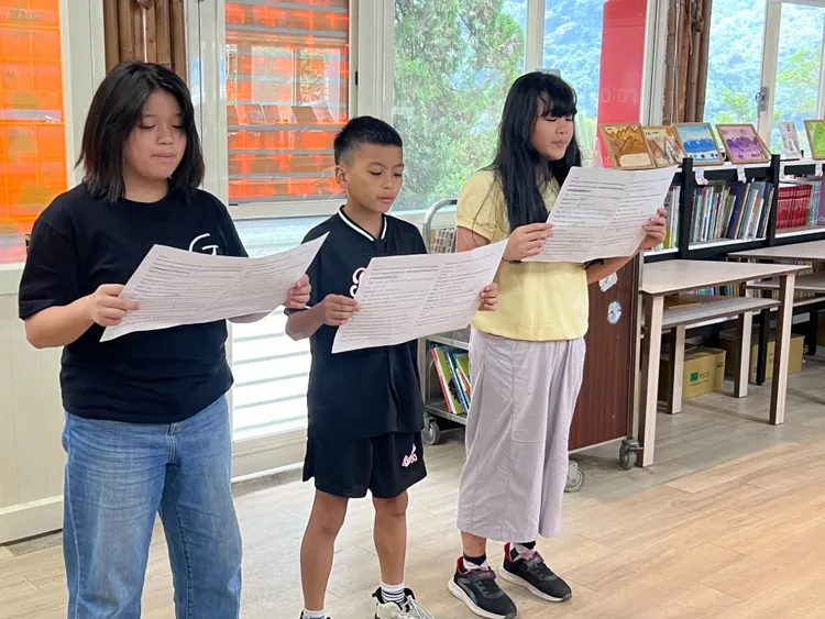 朗讀競賽。新竹縣府提供