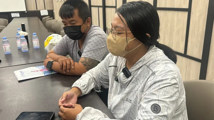 陳姓夫妻出面說明事件經過，控訴楊姓保母事發後神隱。莊曜聰攝