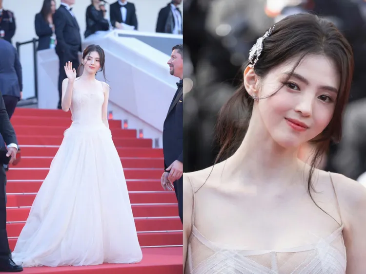 圖為韓韶禧（前譯名韓素希）現身坎城影展紅毯。翻攝te.amo.hansohee IG