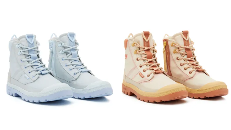 橘標防水SPORTCUFF LT+ VPR系列冬雪配色（左）、落羽松配色（右），各4280元。品牌提供