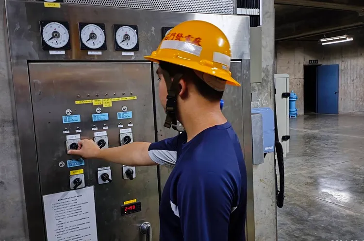 水庫設施檢查及測試整備。北區分署提供