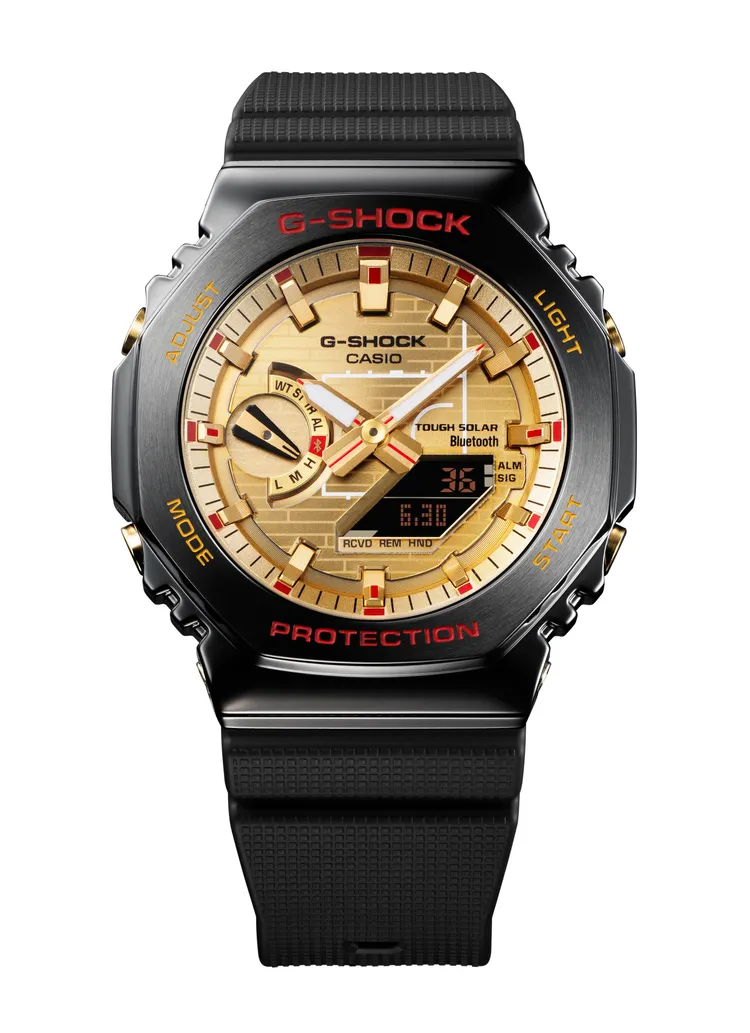 G-SHOCK X 八村壘聯名腕錶GBM-2100RH，1萬2000元。品牌提供