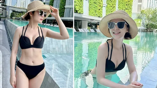 杨小黎到曼谷当网美秀比基尼!白幼瘦好身材被看光
