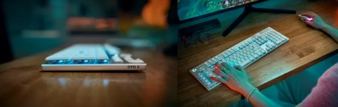 Logitech G暌違五年推出G915 X 無線極速觸發矮軸遊戲鍵盤。業者提供